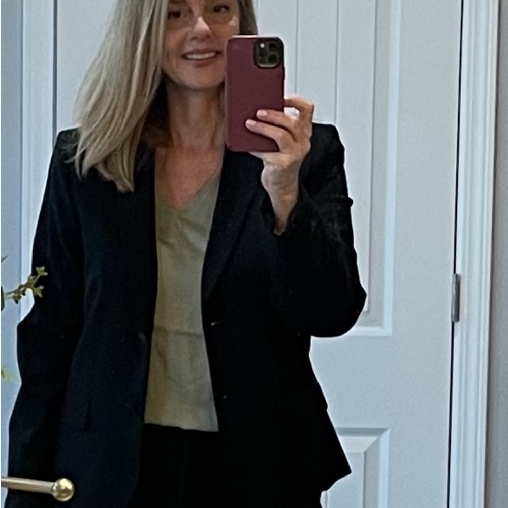 Calvin Klein suit worn once blazer is size 12 pants size 10